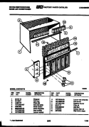 CABINET PARTS Diagram and Parts List for AH074K7T3  Frigidaire Air Conditioner