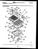 SHELVES AND SUPPORTS Diagram and Parts List for FPES18TLL4  Frigidaire Refrigerator