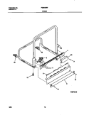FRAME Diagram and Parts List for FDB835RFT0  Frigidaire Dishwasher