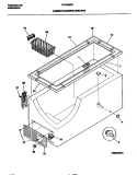 CABINET Diagram and Parts List for FFC07M5CW0  Frigidaire Freezer
