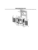 WINDOW MOUNTING PARTS Diagram and Parts List for FAV18EJ2A1  Frigidaire Air Conditioner