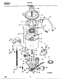 MOTOR / TUB Diagram and Parts List for MLXE62REW0  Frigidaire Washer Dryer Combo