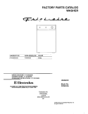 COVER Diagram and Parts List for FWS833AS0  Frigidaire Washer