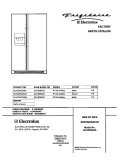 COVER Diagram and Parts List for GLHS264ZAW4  Frigidaire Refrigerator