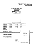 COVER Diagram and Parts List for FDB750RCB0  Frigidaire Dishwasher