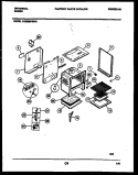 BODY PARTS Diagram and Parts List for CE302BP2W1  Frigidaire Range