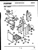 CABINET PARTS Diagram and Parts List for LG600AXW1  Frigidaire Washer Dryer Combo