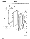 REFRIGERATOR DOOR Diagram and Parts List for TRS20WRHD1  Tappan Refrigerator