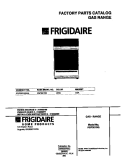 COVER Diagram and Parts List for FGF351SGWA  Frigidaire Range