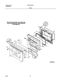 DOOR Diagram and Parts List for TGF377WJCA  Tappan Range