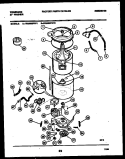 TUB DETAIL Diagram and Parts List for WA8600PW2  Frigidaire Washer