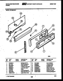 BACKGUARD Diagram and Parts List for GF780KXD4  Frigidaire Range