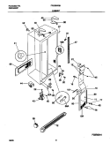CABINET Diagram and Parts List for FRS26WQHW2  Frigidaire Refrigerator