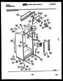CABINET PARTS Diagram and Parts List for RD19F6WT3C  Gibson Refrigerator