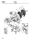 UNIT PARTS Diagram and Parts List for MDH25YW3  Frigidaire Dehumidifier