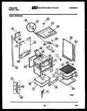 LOWER BODY PARTS Diagram and Parts List for GPM638BDL9  Frigidaire Range