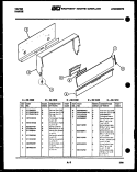 BACKGUARD Diagram and Parts List for 32-1042-66-02  Tappan Range