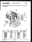 SYSTEM PARTS Diagram and Parts List for WAL126P1A1  Frigidaire Air Conditioner
