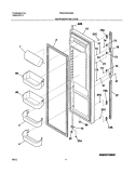 REFRIGERATOR DOOR Diagram and Parts List for FRS23H5ASB5  Frigidaire Refrigerator