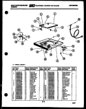 TOP AND MISCELLANEOUS PARTS Diagram and Parts List for LA800JXF4  Frigidaire Washer