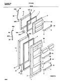 DOORS Diagram and Parts List for FRT21RRJW1  Frigidaire Refrigerator