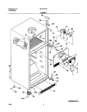 CABINET Diagram and Parts List for GLRT181SAW0  Frigidaire Refrigerator