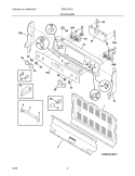 BACKGUARD Diagram and Parts List for BFEF374FC1  Frigidaire Wall Oven