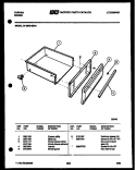 DRAWER PARTS Diagram and Parts List for 31-2649-00-01  Tappan Range