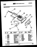 BROILER DRAWER PARTS Diagram and Parts List for 30-3647-66-03  Tappan Range