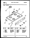 COOKTOP PARTS Diagram and Parts List for 30-1049-23-07  Tappan Range