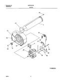 MOTOR, BLOWER Diagram and Parts List for CREF342AS0  Frigidaire Dryer