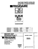COVER Diagram and Parts List for FES367CETF  Frigidaire Range