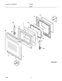 DOOR Diagram and Parts List for FEF366EBJ  Frigidaire Range