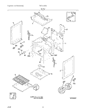BODY Diagram and Parts List for TGF316GSA  Tappan Range