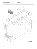 CABINET Diagram and Parts List for FFC1311DW2  Frigidaire Freezer