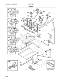 BURNER Diagram and Parts List for CEI30GF5GSD  Electrolux Range