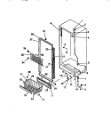 CABINET HINGES, APRON, DOOR MOULDIN Diagram and Parts List for UF21DL2  Frigidaire Freezer