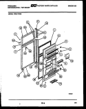 DOOR PARTS Diagram and Parts List for FPZ21TFA2  Frigidaire Refrigerator