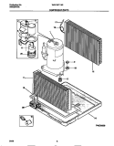 COMPRESSOR PARTS Diagram and Parts List for WAL106Y1A2  Frigidaire Air Conditioner