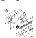 BACKGUARD Diagram and Parts List for FGF333BADB  Frigidaire Range