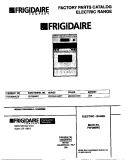 COVER Diagram and Parts List for FEF388WCCF  Frigidaire Range