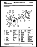 AIR HANDLING PARTS Diagram and Parts List for AK14C6EZA  Gibson Air Conditioner