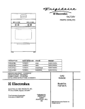 COVER Diagram and Parts List for FGF337ABC  Frigidaire Range