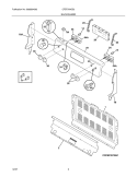 BACKGUARD Diagram and Parts List for CFEF370GS2  Frigidaire Range