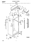CABINET Diagram and Parts List for FRT18KRGW0  Frigidaire Refrigerator