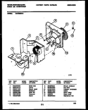 AIR HANDLING PARTS Diagram and Parts List for WAC083S7A1  Frigidaire Air Conditioner