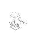 DOOR LATCH MECHANISM Diagram and Parts List for REG638ML7  Frigidaire Range