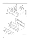 BACKGUARD Diagram and Parts List for DGGF3054KFA  Frigidaire Range