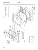 DOOR Diagram and Parts List for EI30EF55GBB  Electrolux Range