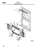 WINDOW MOUNTING PARTS Diagram and Parts List for WAS18EW2A2  Frigidaire Air Conditioner